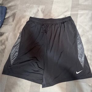Nike Men's Black and Gray Athletic Shorts
